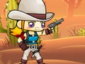 Permainan Zombi menembak Cowgirl talian