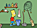 Permainan Bart Simpson melihat  talian