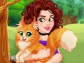 Permainan Olivia menjinakkan seekor kucing  talian