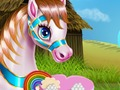 Permainan Kek pelangi untuk kuda poni  talian