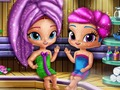 Permainan Shimmer and Shine: gin berkilauan di sauna  talian