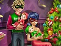 Permainan Krismas Keluarga Gadis Bertitik  talian