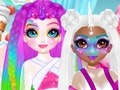 Permainan Cik Chantek Gaya Rambut Unicorn talian