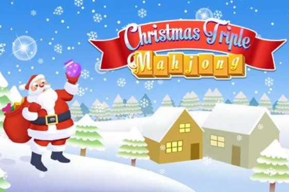 Permainan Krismas Triple Mahjong  talian