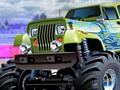 Permainan Bersenam di Pantai dengan Monster Truck talian