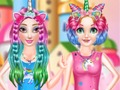 Permainan Salon Rambut Puteri Unicorn Pelangi talian