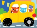 Permainan Haiwan comel dengan perbezaan kereta talian