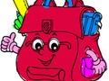 Permainan Kembali ke Sekolah: Buku Mewarnai Beg Sekolah talian