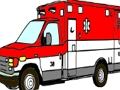 Permainan Muka mewarna trak ambulans talian