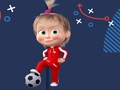 Permainan Masha dan Bear Football  talian