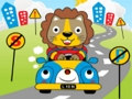 Permainan Haiwan Memandu Jigsaw  talian