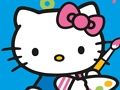 Permainan Warnakan Mengikut Nombor Dengan Hello Kitty  talian