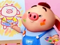 Permainan Babi Buku Mewarna Kembali Ke Sekolah  talian