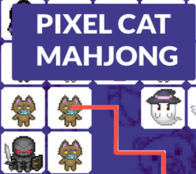 Permainan Kucing Pixel mahjong  talian