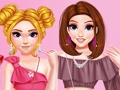 Permainan Berpakaian Top Ruffle Crop yang bergaya  talian
