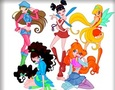 Permainan Pewarna kelab Winx  talian