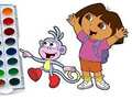 Permainan Buku Mewarna Dora The Explorer  talian