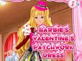 Permainan Gaun Patchwork Valentine Barbie talian