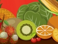 Permainan Perkataan Buah-buahan dan Sayur-sayuran untuk Kanak-kanak  talian