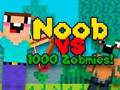 Permainan Noob menentang 1000 zombie talian