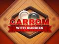 Permainan Carrom dengan rakan-rakan talian