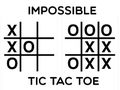 Permainan Tic tac toe mustahil talian