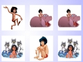 Permainan Padanan kad memori Mowgli  talian