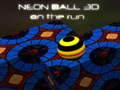 Permainan Bola Neon 3d dalam larian  talian