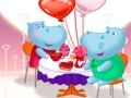 Permainan Kafe Hippo Valentine  talian