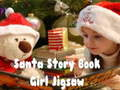 Permainan Jigsaw Gadis Buku Cerita Santa  talian