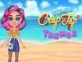 Permainan Trend Crop Top Bergaya talian
