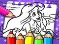 Permainan Buku Mewarna Ariel The Mermaid  talian