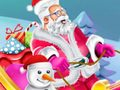 Permainan Reka bentuk kereta luncur Santa talian