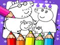 Permainan Buku Mewarna Babi Peppa  talian