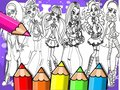 Permainan Buku Mewarna Monster High  talian