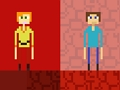 Permainan Stickman Steve lwn Alex Nether  talian