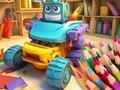 Permainan Buku Mewarna: Mengubah Robot Kereta  talian