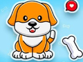 Permainan Buku Mewarna: Anjing Comel  talian