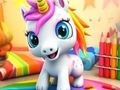 Permainan Buku Mewarna: Unicorn  talian