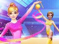 Permainan Permainan Jadi Pemakaian Gadis Gimnastik talian