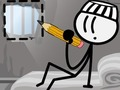Permainan Dop Stickman Melarikan Diri dari Penjara talian
