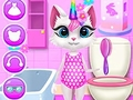 Permainan Penjagaan Harian Kitty Unicorn  talian