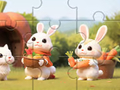 Permainan Jigsaw Puzzle: Arnab Dengan Lobak Merah  talian
