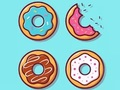 Permainan Buku Mewarna: Donat  talian