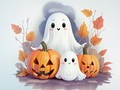 Permainan Buku Mewarna: Hantu Halloween  talian