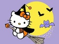 Permainan Buku Mewarna: Kitty Halloween  talian