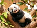 Permainan Jigsaw Puzzle: Panda Di Atas Pokok  talian