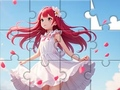 Permainan Jigsaw Puzzle: Gadis Berpakaian Putih  talian