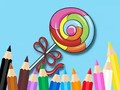 Permainan Buku Mewarna: Lollipop  talian