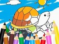Permainan Buku Mewarna: Sunny Turtle  talian